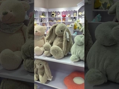 El niño de la felpa calza al niño seguro cómodo Toe Rabbit Head Shoes del bebé